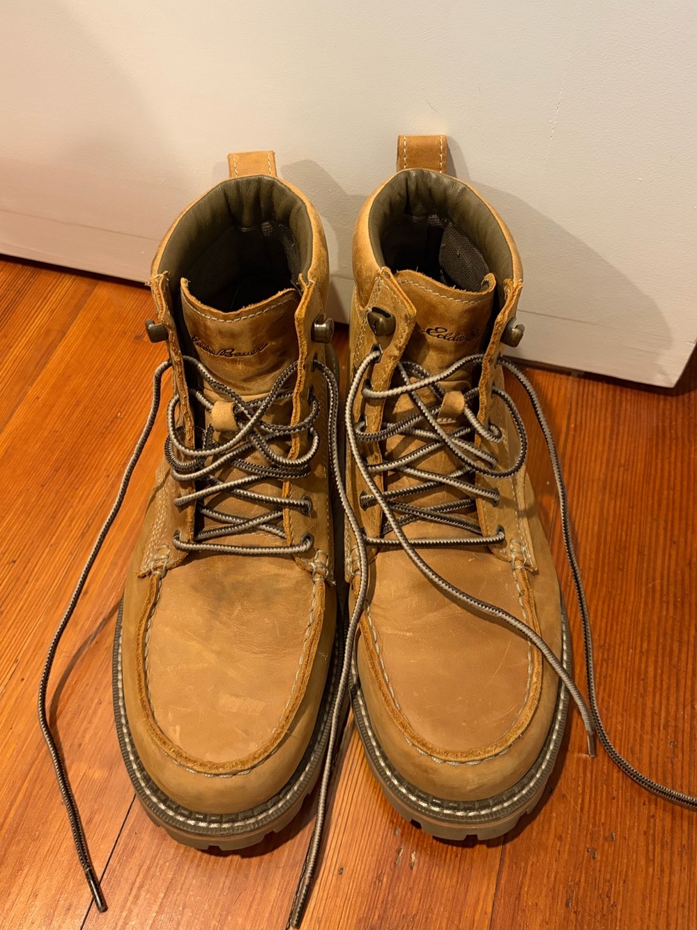 Eddie Bauer Men's Brown Leather Boots